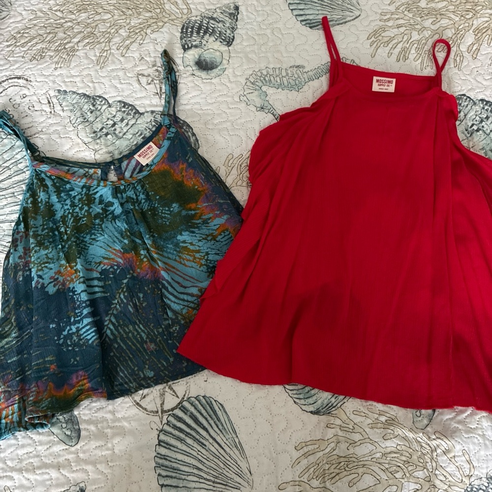 Lot of 2 Mossimo halter tops. One size and small